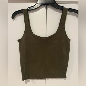 Olive Green Tank Top
